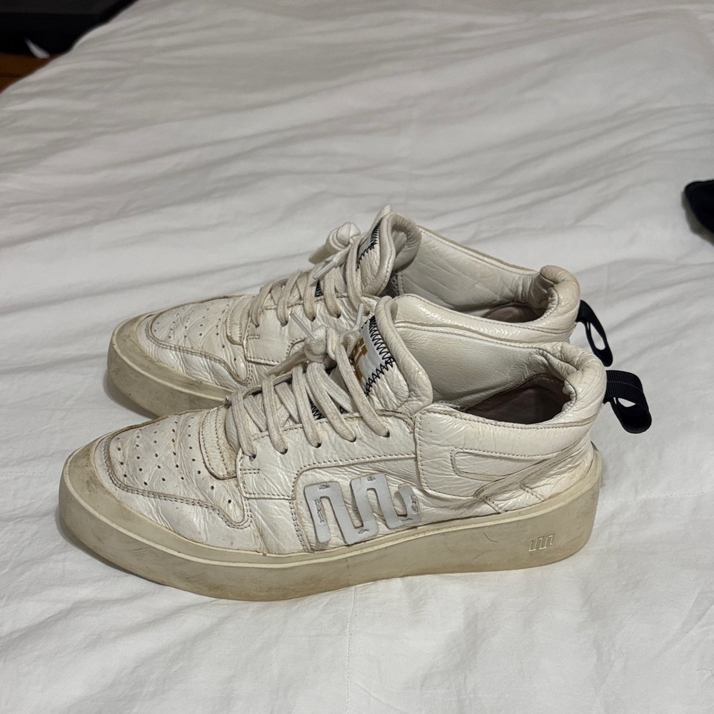 Women's Cream High-Top Sneakers